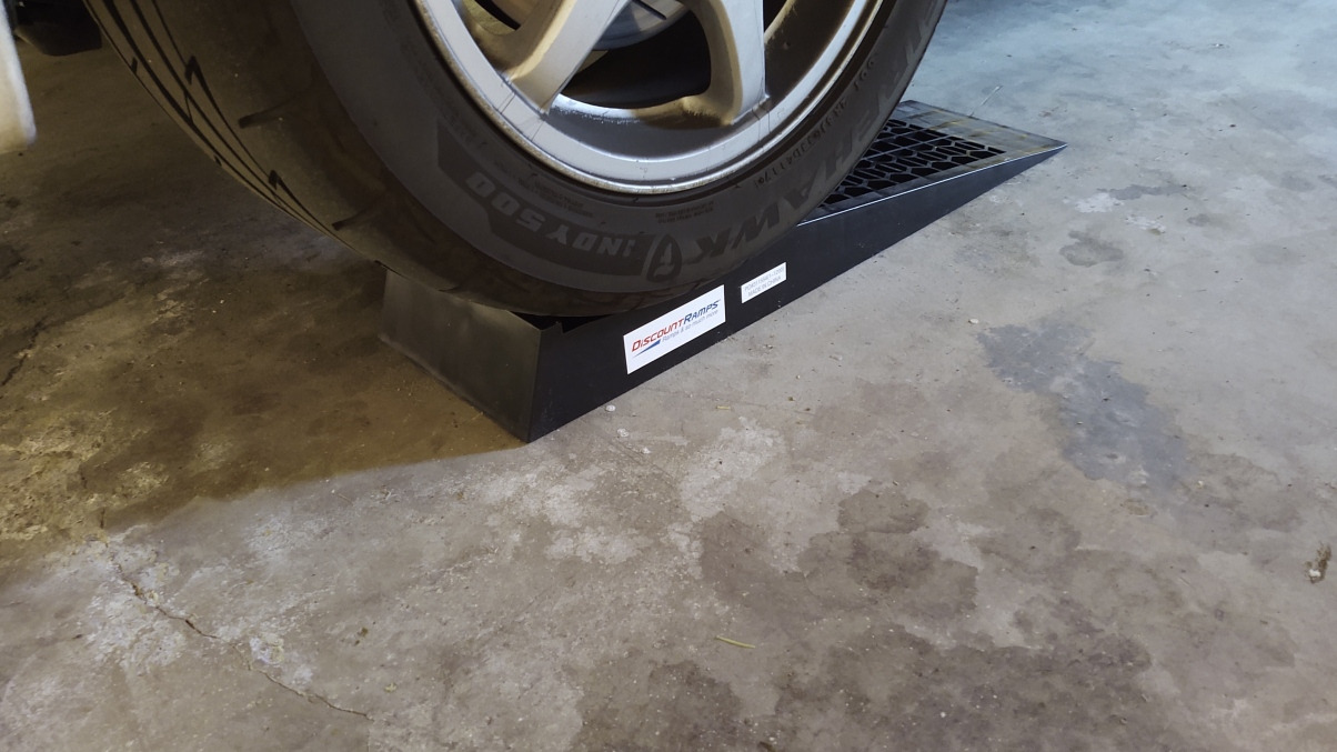 Low Car Ramps for Oil Change, 5,000 lb GAWR, 2.5