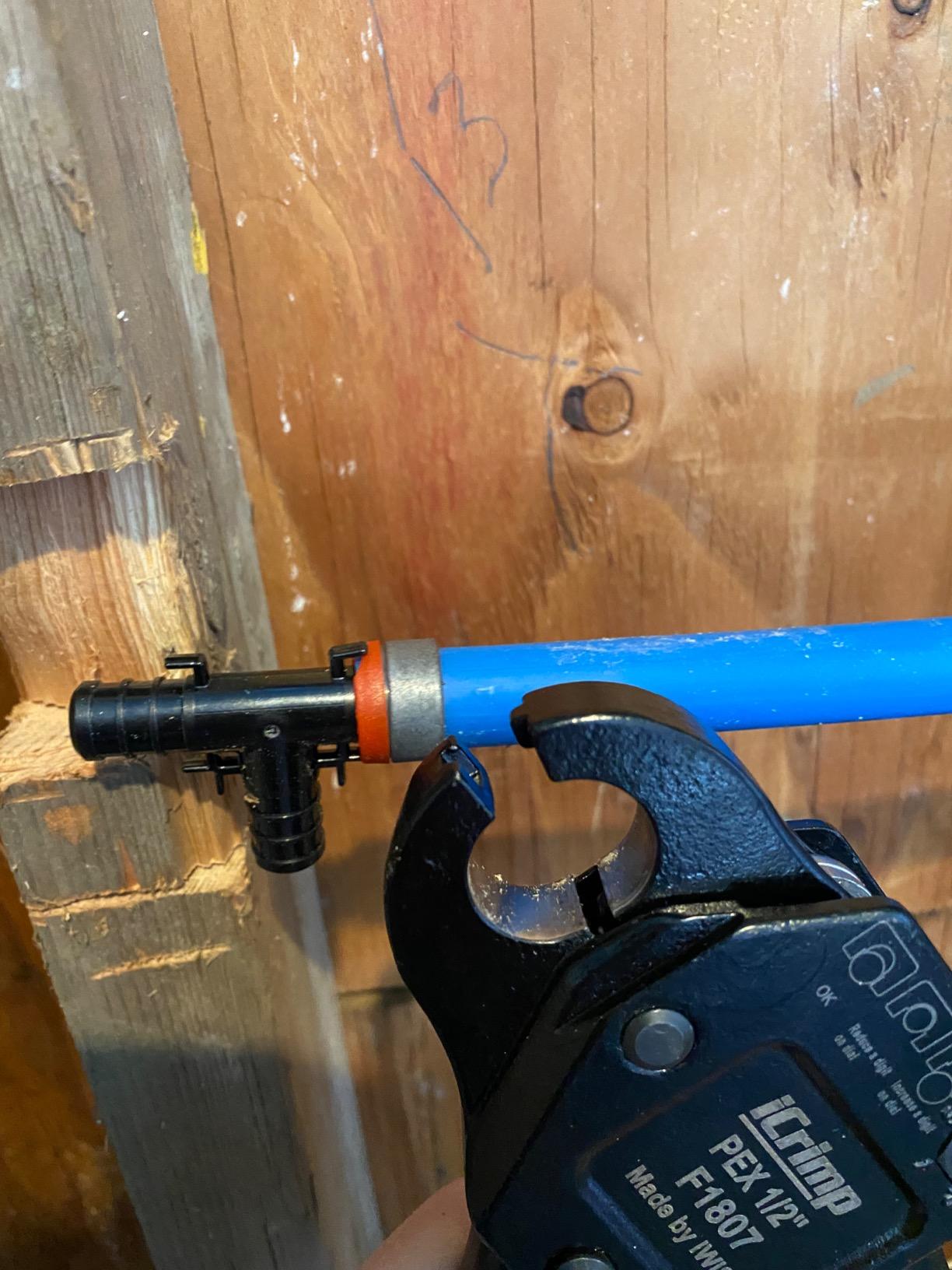 iCrimp Angle PEX Crimping Tool for 1/2-inch & 3/4-inch PEX Copper Crimp Rings and Barbed PEX Fitting, c/w PEX Tubing Cutter & Go/No-Go Gauge, Meets ASTM F1807 Standard PEX PlumbingTool customer photo 2