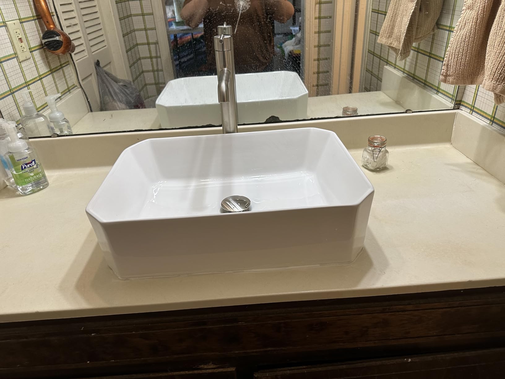 Delta Trinsic Vessel Sink Brushed Nickel Bathroom Faucet 1 Hole, Single Hole Bathroom Sink Faucet for Vanity, Stainless 759-SS-DST customer photo 1