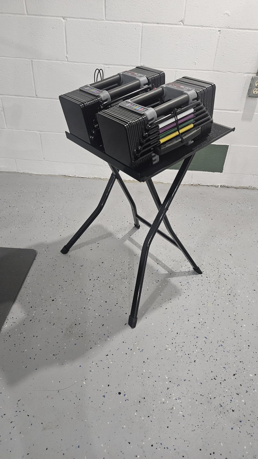 PowerBlock Large Compact Stand | Folds flat for easy storage, effective for quick weight changes during your workout customer photo 2