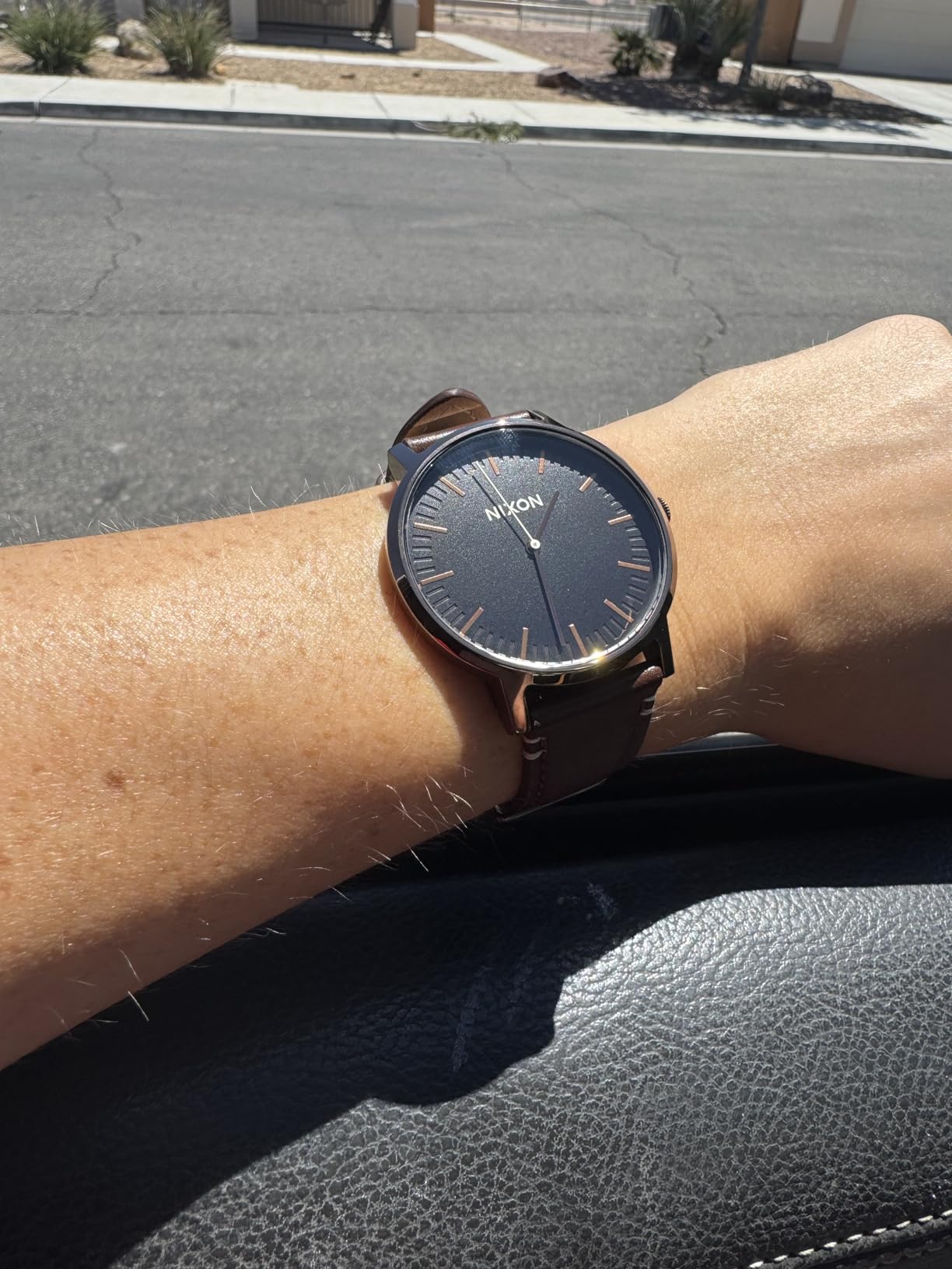 Porter Leather A1058 - 50m Water Resistant Men's Watch (20-18mm Leather Band and Watch Face) customer photo 1