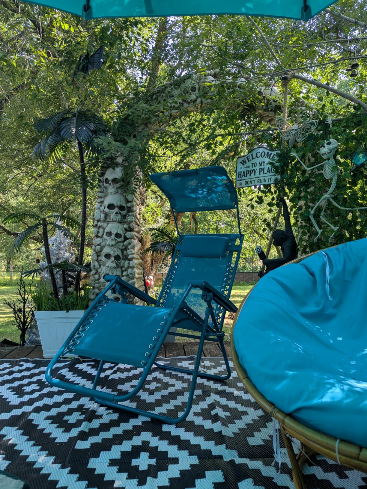Best Choice Products Folding Zero Gravity Outdoor Recliner Patio Lounge Chair w/Adjustable Canopy Shade, Headrest, Side Accessory Tray, Textilene Mesh - Beige customer photo 1