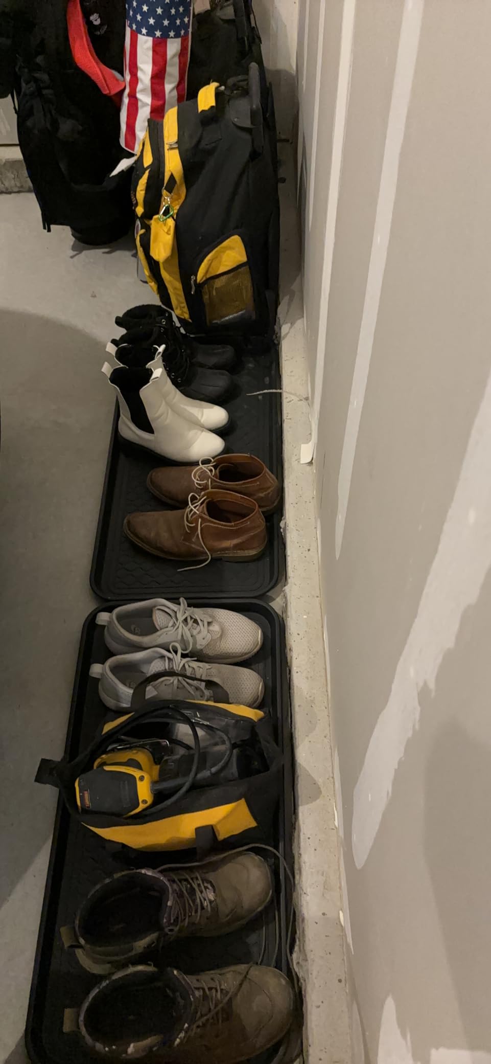 Stalwart 75-ST6012 All Weather Boot Tray-Water Resistant Plastic Utility Shoe Mat for Indoor and Outdoor Use in All Seasons (Black), Large customer photo 1