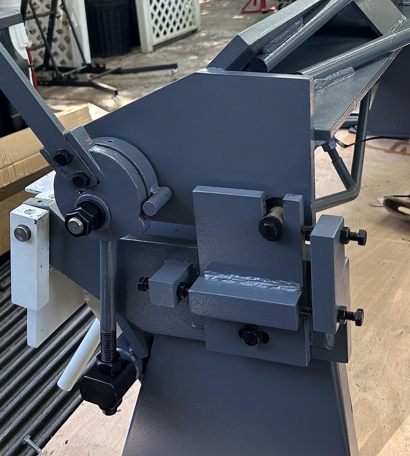 Box and Pan Brake, 50 in 16 Gauge, KAKA INDUSTRIAL BP-1650 | 16-finger forming control | Box brake adjustment setup customer photo 2