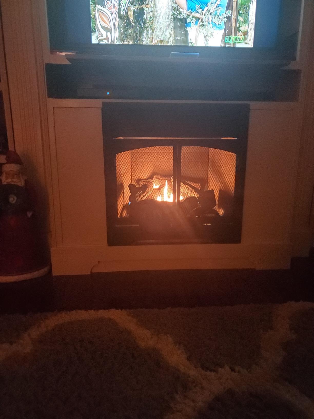 Duluth Forge Dual Fuel Ventless Gas Fireplace Insert - 32,000 BTU, Remote Control - Model# FDF400RT-ZC customer photo 2