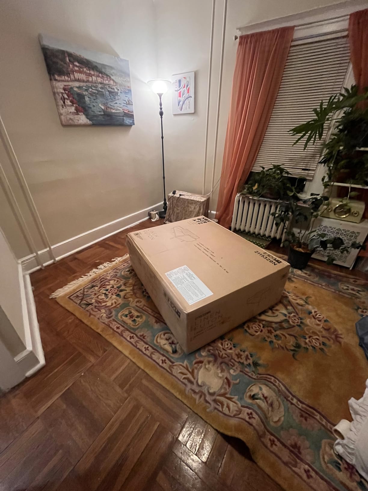 Novogratz Brittany 82 Inch Futon Sofa Bed in Faux Leather, Upholstered Couch Sleeper with Tufted Back, Mid-Century Modern Design, Green customer photo 2