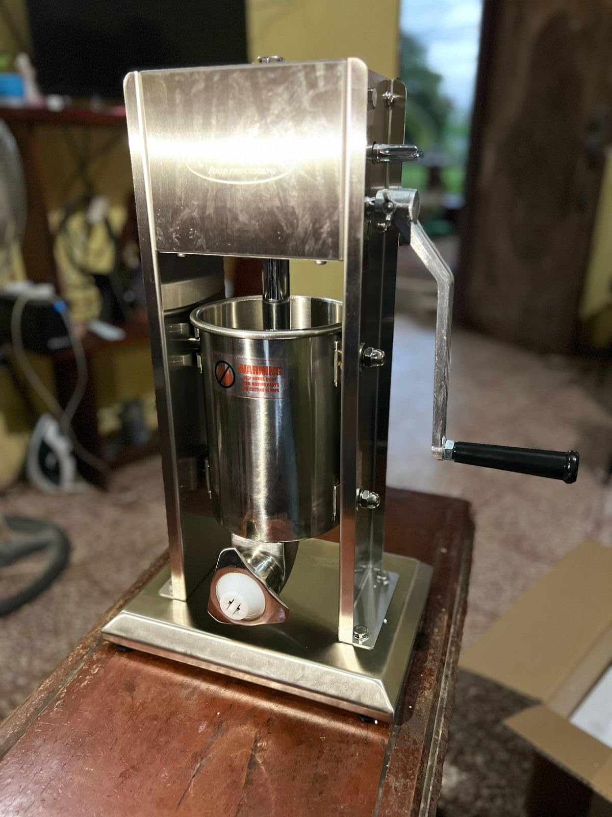 Hakka 2 in 1 Sausage Stuffer, Vertical Sausage Maker and Spanish Churro Maker Machines with 2 Speed, 7LB/3L customer photo 1