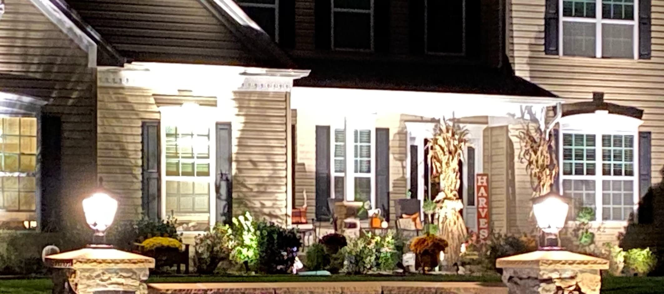 Solar Lamp Post Light, Cast Aluminium Waterproof LED with Glass Outdoor Dusk to Dawn Solar Post Light ST4311AQ for Pier Mount Pillar Gates Garden Pole Column Yard Path Driveway (Black, Lamp) customer photo 2