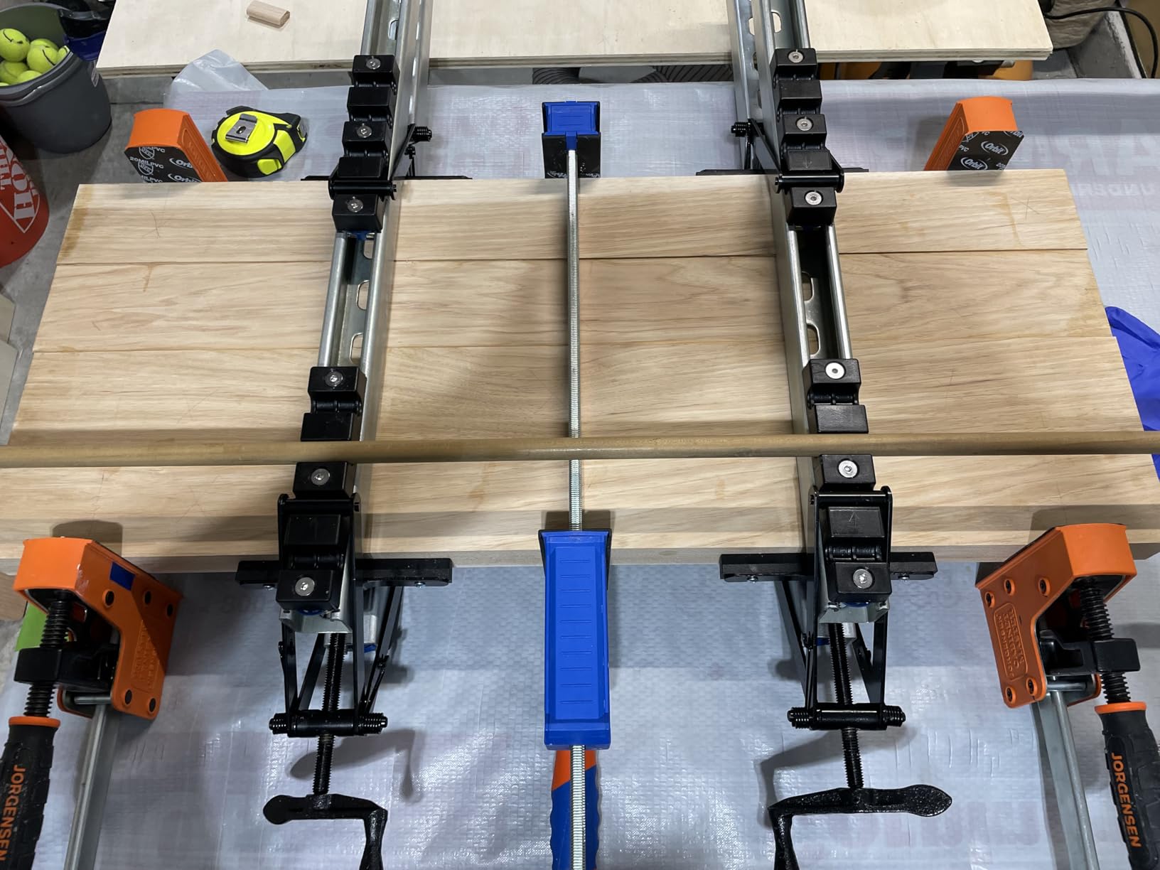 Peachtree Woodworking Supply 2 Pack of 4 Way Pressure Clamps - Clamping Panels From All Four Directions. For Woodworkers, Cabinet and Furniture Makers customer photo 1