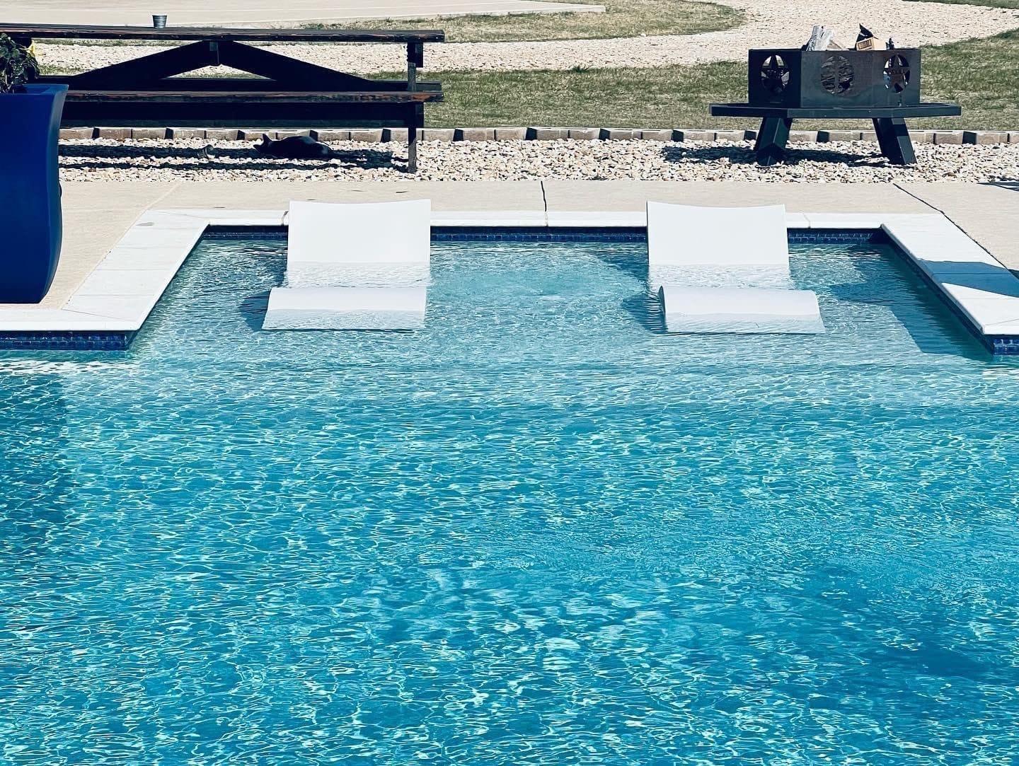 Ledge Lounger Signature Chaise, Pool Lounge Chairs Set of 2 | Pool Chairs for In Pool, Pool Lounger, Shallow Shelves Up to 9 In, All Pool Types, Pool Ledge Chairs customer photo 2