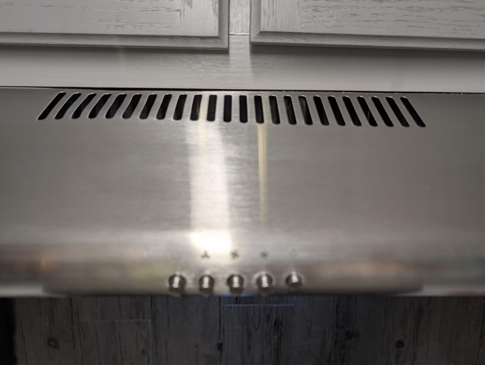 COSMO COS-5MU30 30 in. Delta Collection Ducted Under Cabinet Range Hood, Button Controls, Reusable Filters, LED Lights, Stainless Steel customer photo 2