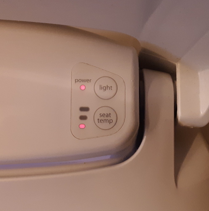 Bemis Radiance Heated Night Light Toilet Seat, Slow Close Adjustable Fit Long Lasting Plastic Seat, Elongated, White customer photo 1