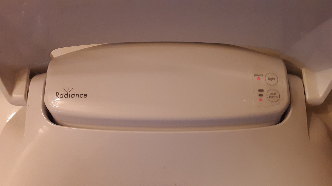 Bemis Radiance Heated Night Light Toilet Seat, Slow Close Adjustable Fit Long Lasting Plastic Seat, Elongated, White customer photo 2