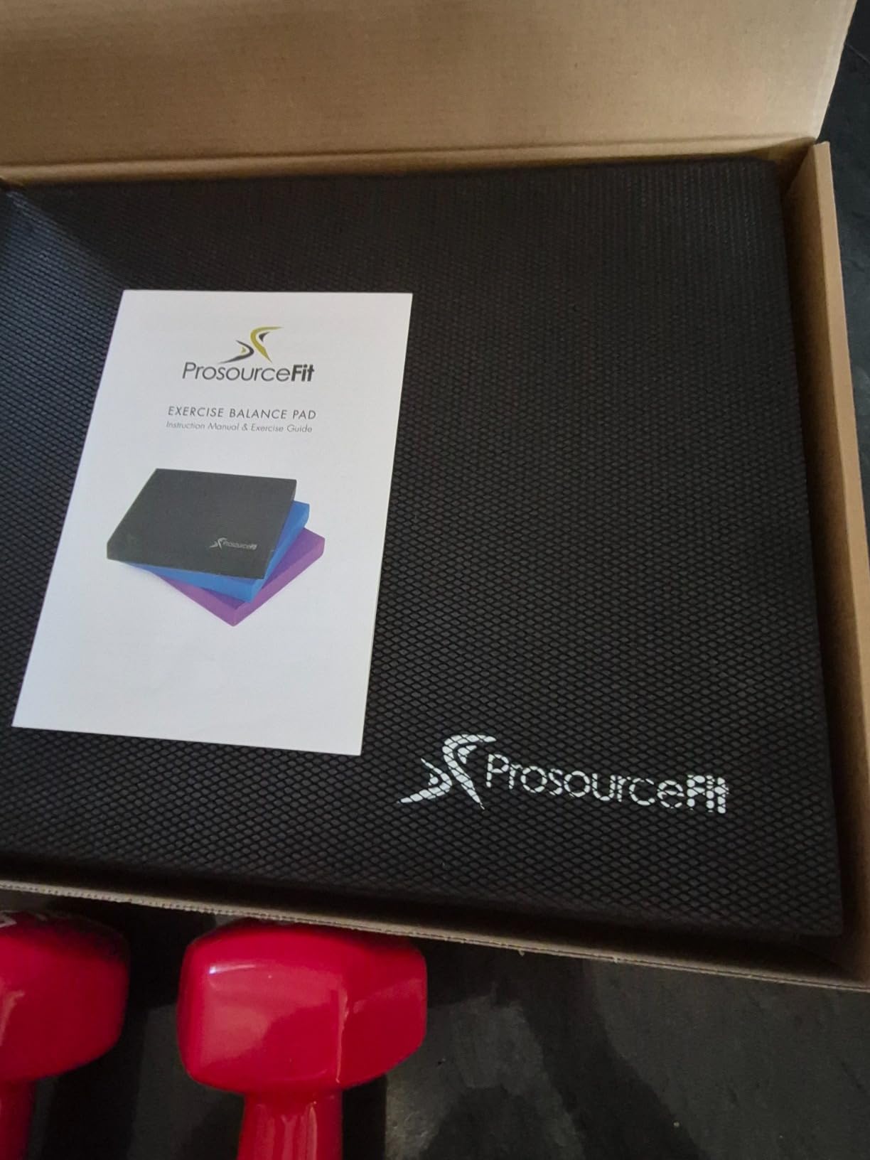 ProsourceFit Exercise Balance Pad, Non-Slip Cushioned Foam Mat & Knee Pad for Fitness and Stability Training, Yoga, Physical Therapy customer photo 1