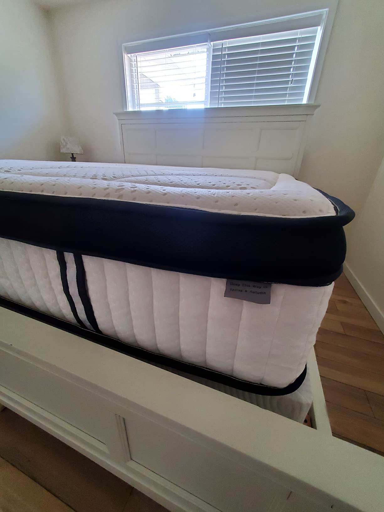 Suiforlun King Mattress, 14 Inch Medium Firm Hybrid Mattress | Bamboo Rayon Cooling Surface, Gel Memory Foam & 7-Zone Pocket Spring, Lumbar Support, Pressure Relief, Fiberglass Free customer photo 2