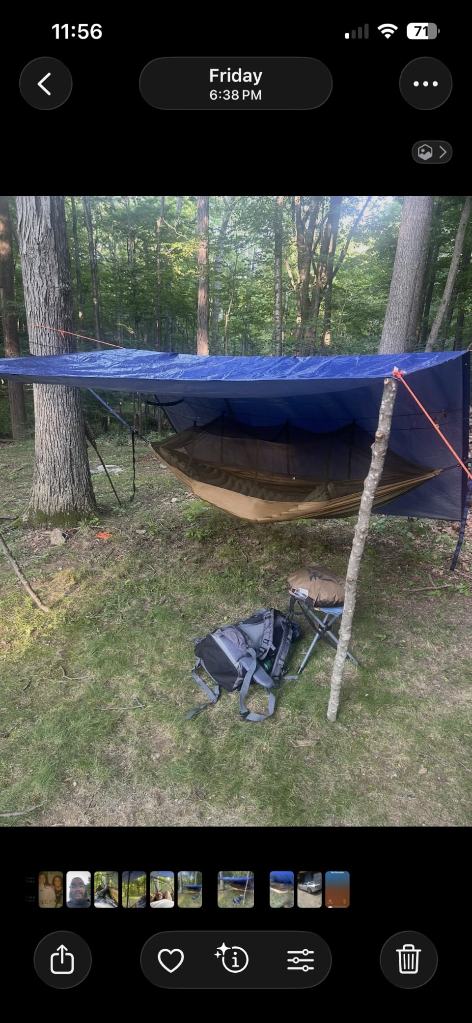 Sunyear Camping Hammock, Portable Single & Double Hammock with Net, 2 Person Hammock Tent with 2 * 10ft Straps, Best for Outdoor Hiking Survival Travel customer photo 1
