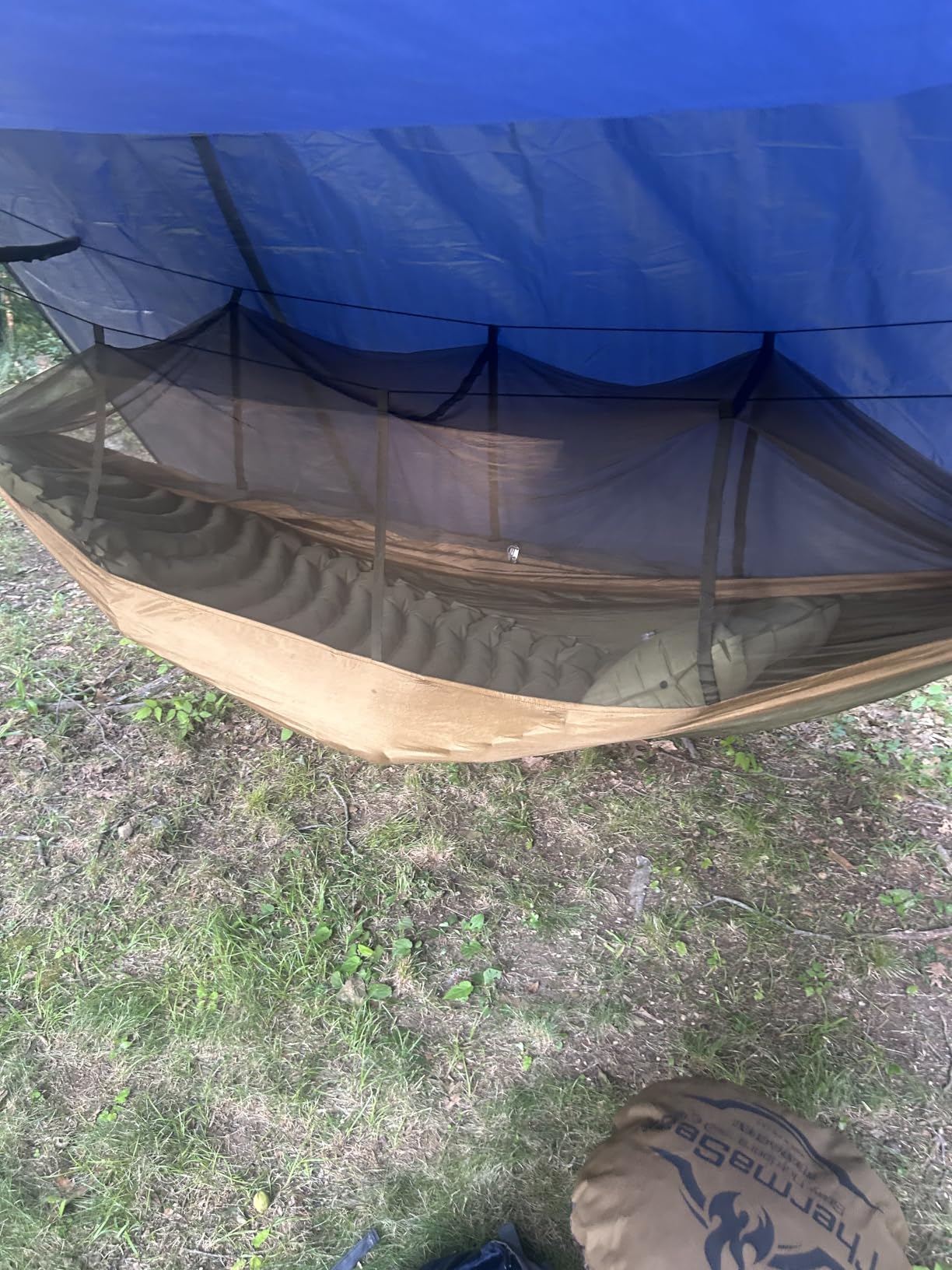 Sunyear Camping Hammock, Portable Single & Double Hammock with Net, 2 Person Hammock Tent with 2 * 10ft Straps, Best for Outdoor Hiking Survival Travel customer photo 2