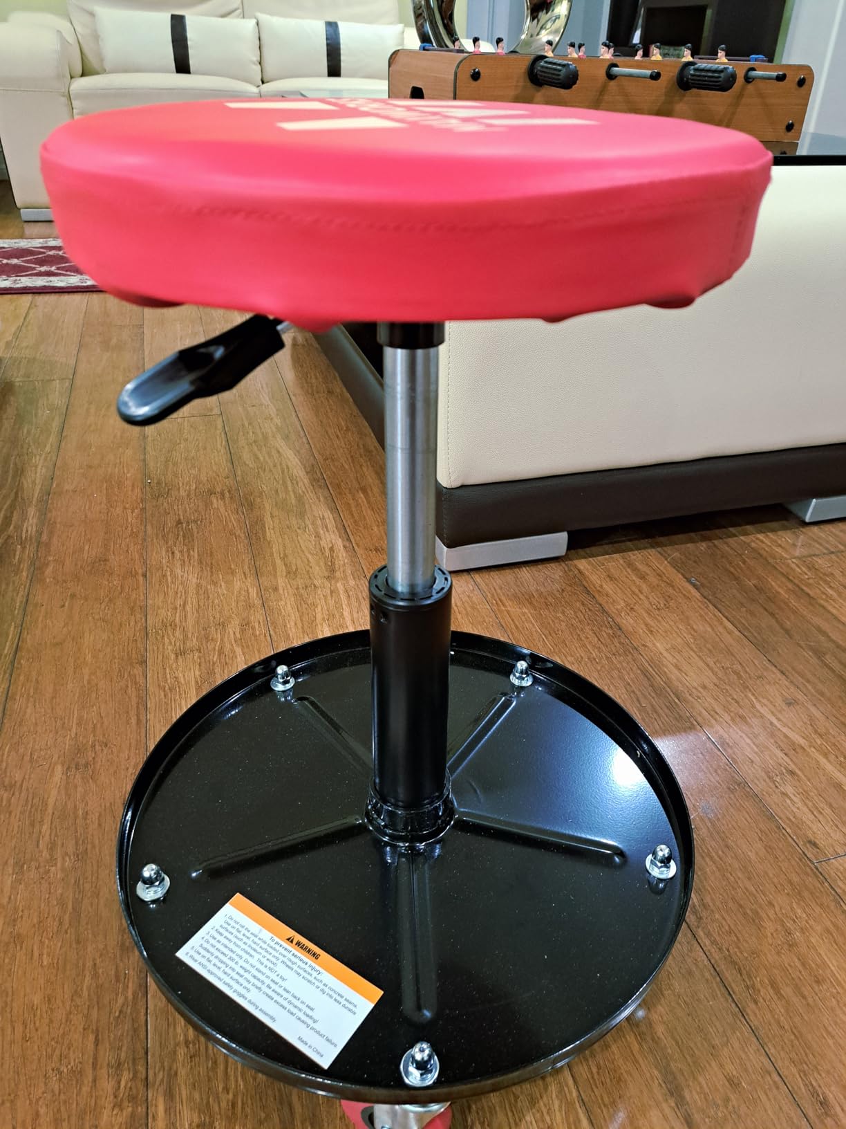MaxWorks 80771 Pneumatic Roller Seat/Creeper with Adjustable Height - 300 lb Capacity customer photo 2