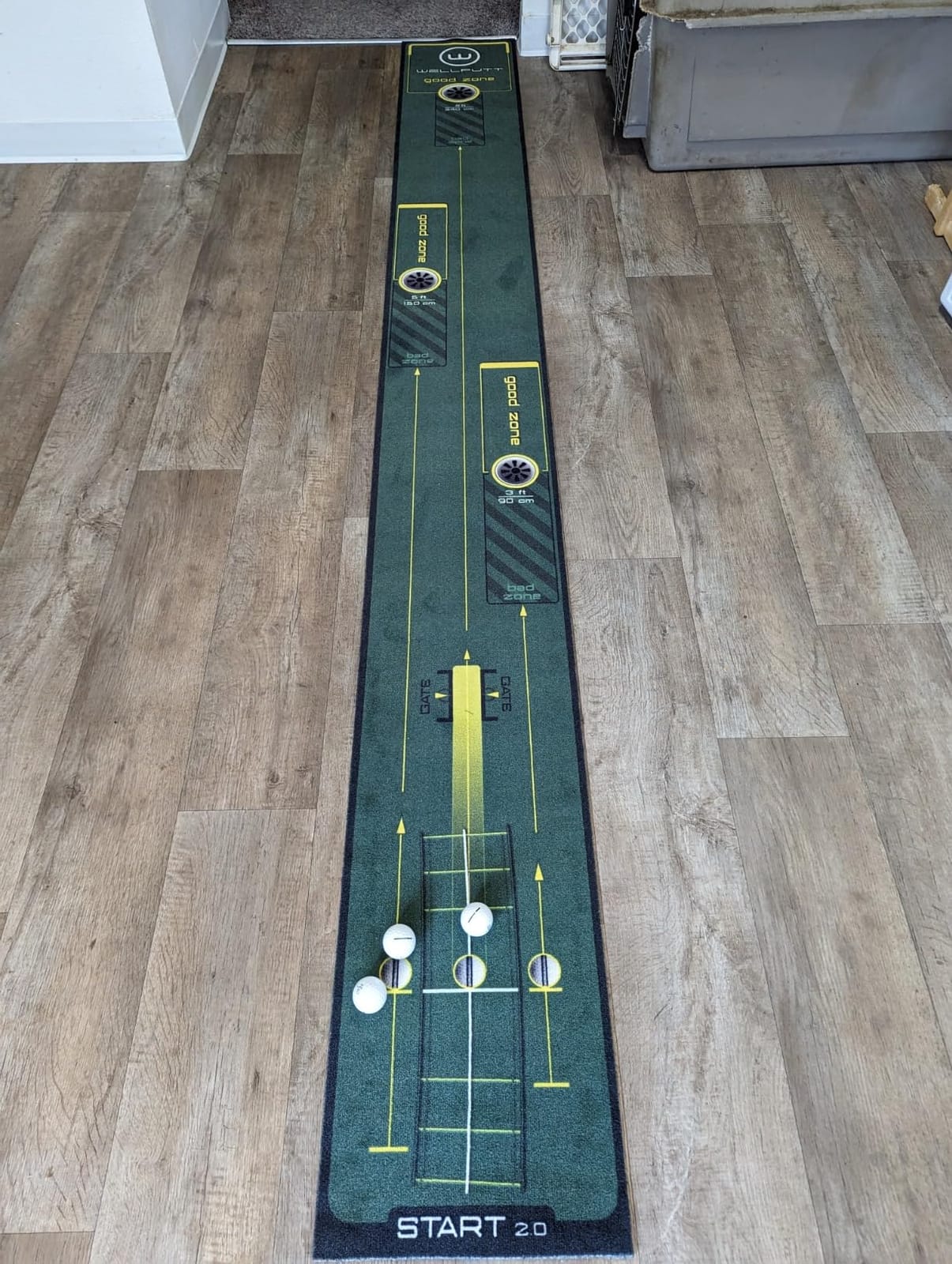 WELLPUTT - Golf Putting Training Mat - 10ft Start 2.0 customer photo 1