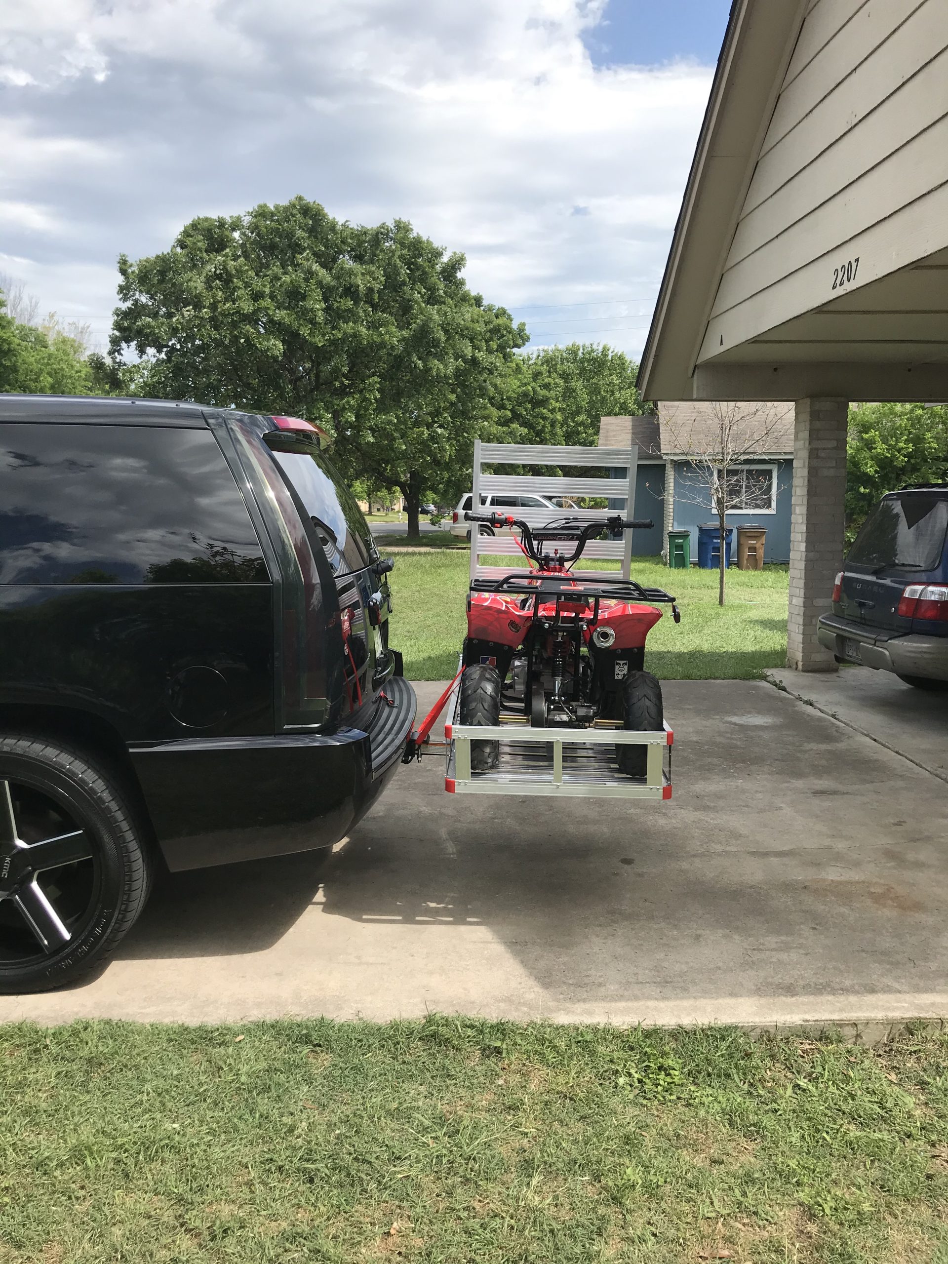 MaxxHaul 80779 Aluminum Hitch Mount Wheelchair/Mobility Carrier - 50