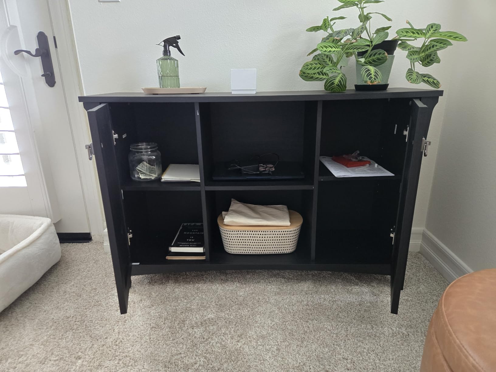 Bush Home Salinas Accent Storage Cabinet with Doors in Vintage Black customer photo 1