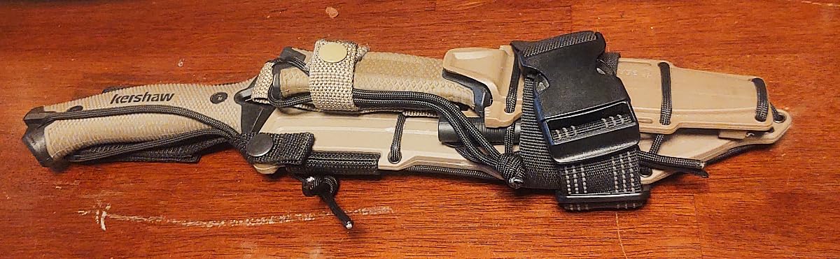 Kershaw Camp 10 Machete, Tan, 10in Fixed Recurve Blade, 65Mn Carbon Tool Steel, Full-Tang, Includes Sheath customer photo 1