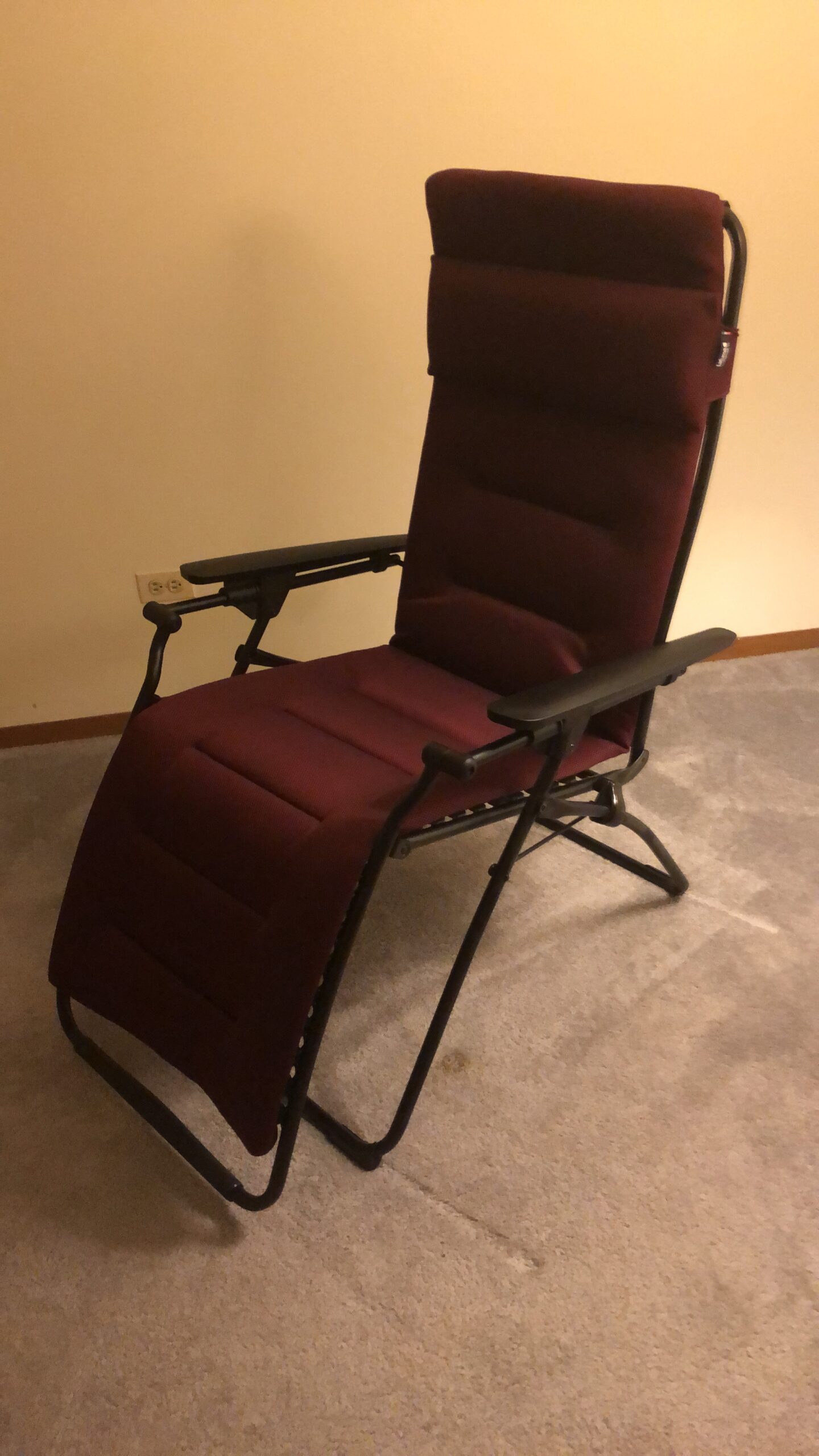 Lafuma Futura Air Comfort Zero Gravity Indoor Outdoor Recliner Chair, Acier customer photo 1