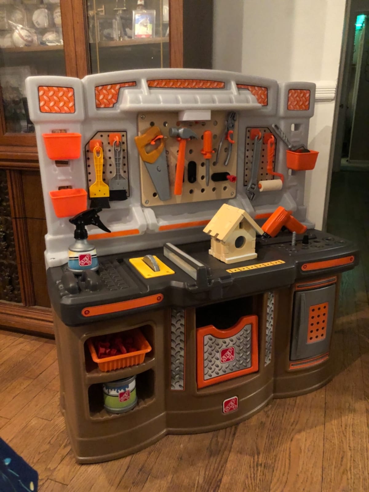 Step2 Big Builders Pro Workshop for Kids, Indoor/Outdoor Tool Bench for Children, Interactive Play with Sounds, Includes 45 Piece Toy Accessory Kit customer photo 1