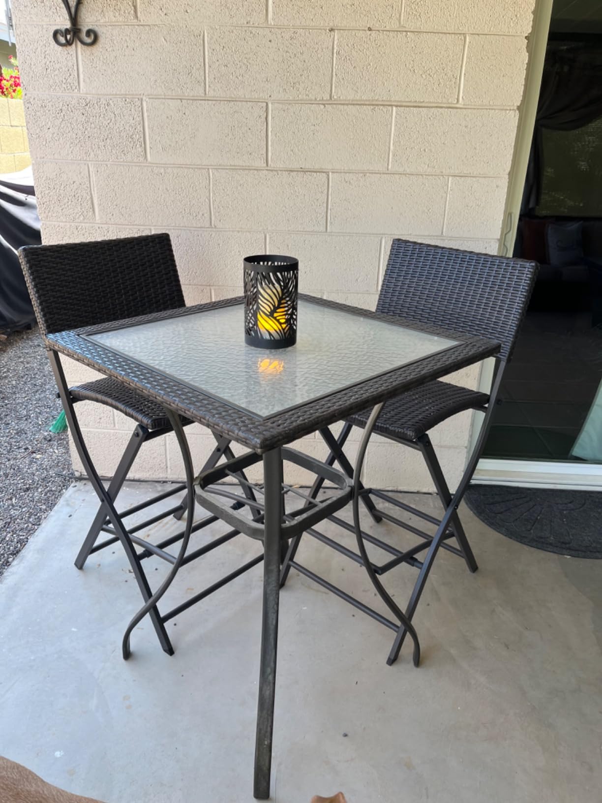 Christopher Knight Home Margarita Outdoor Wicker Barstools, 2-Pcs Set, Multibrown customer photo 1