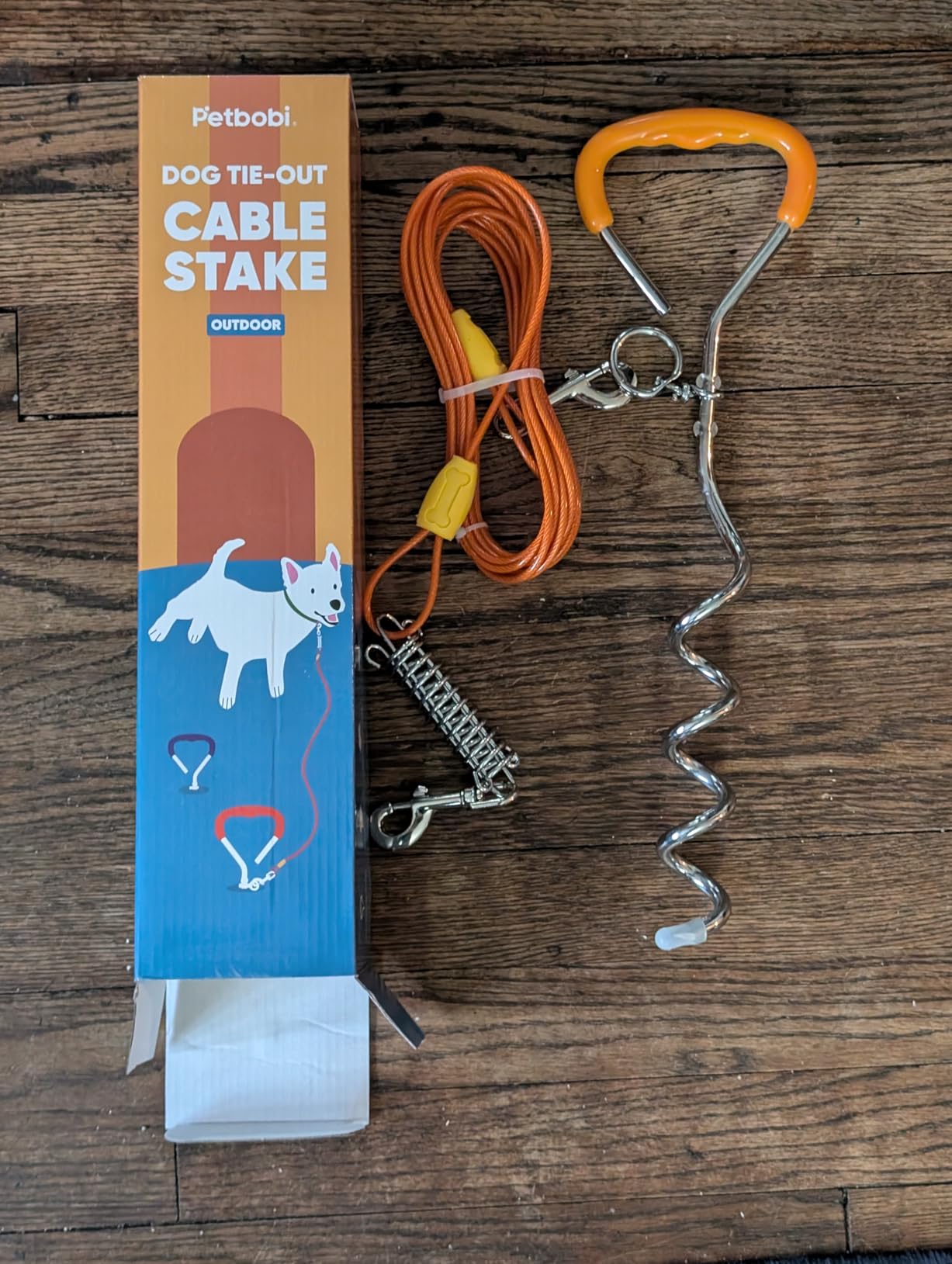 Dog Tie Out Runner for Yard Trolley System Heavy Duty Dog Run Cable Lead with Pulley Runner Line for Small Medium and Large Dogs customer photo 1