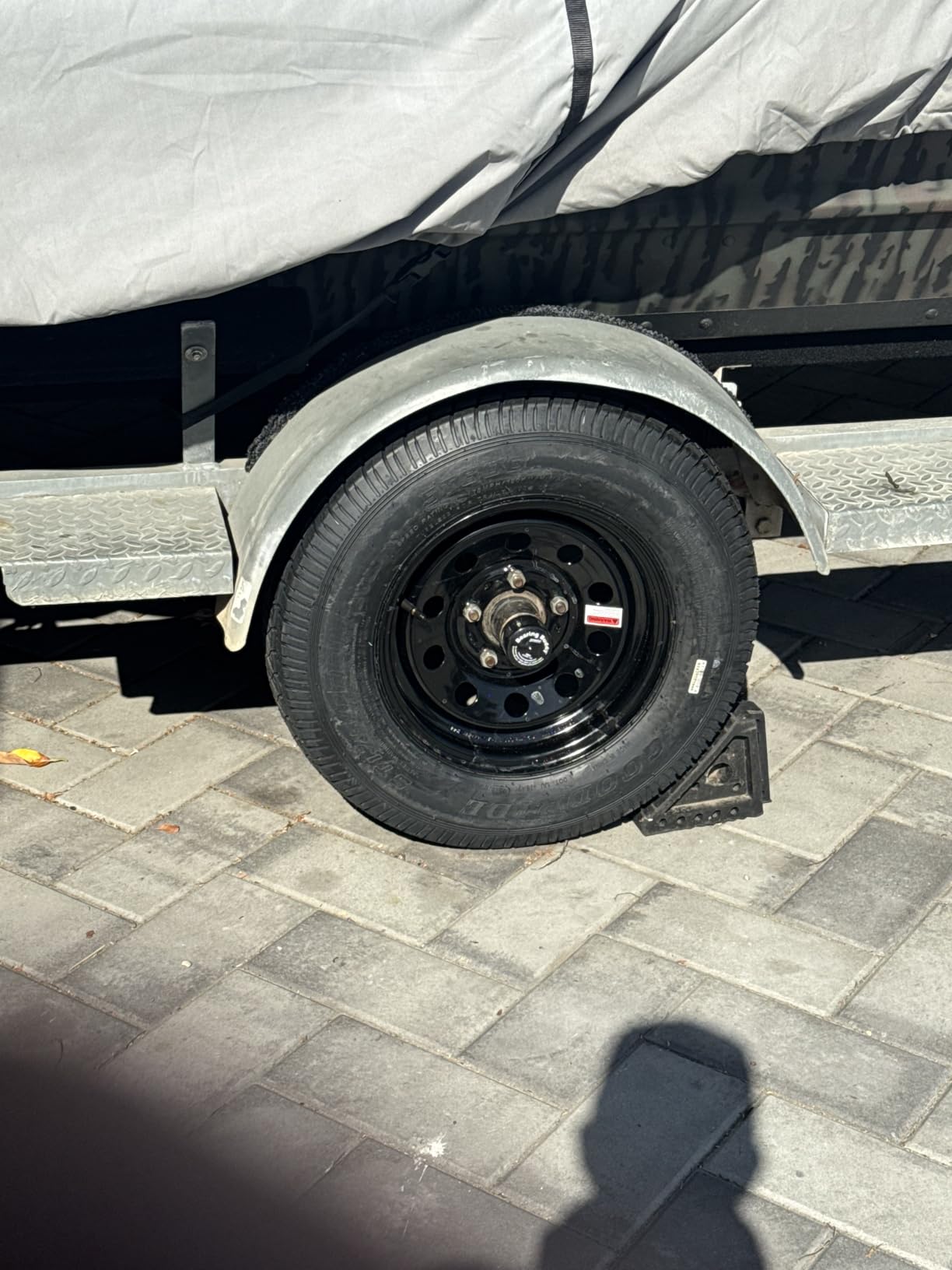 eCustomrim 2-Pack Trailer Tire Rim Assembly ST175/80D13 Load Range C - 13 Inch 6 Ply Tires, 5 Lug On 4.5 Inch Center Black Wheel customer photo 1