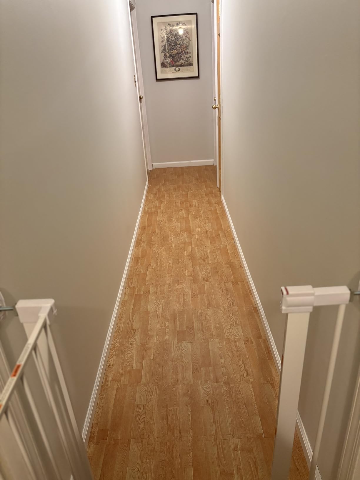 Sorbus Wood Grain Foam Floor Tiles (16 Tiles, 16 Sq Ft, Pine) | Interlocking mats for basement flooring; each tile covers 1 square foot and is 3/8-inch thick for home, office or playroom. customer photo 2