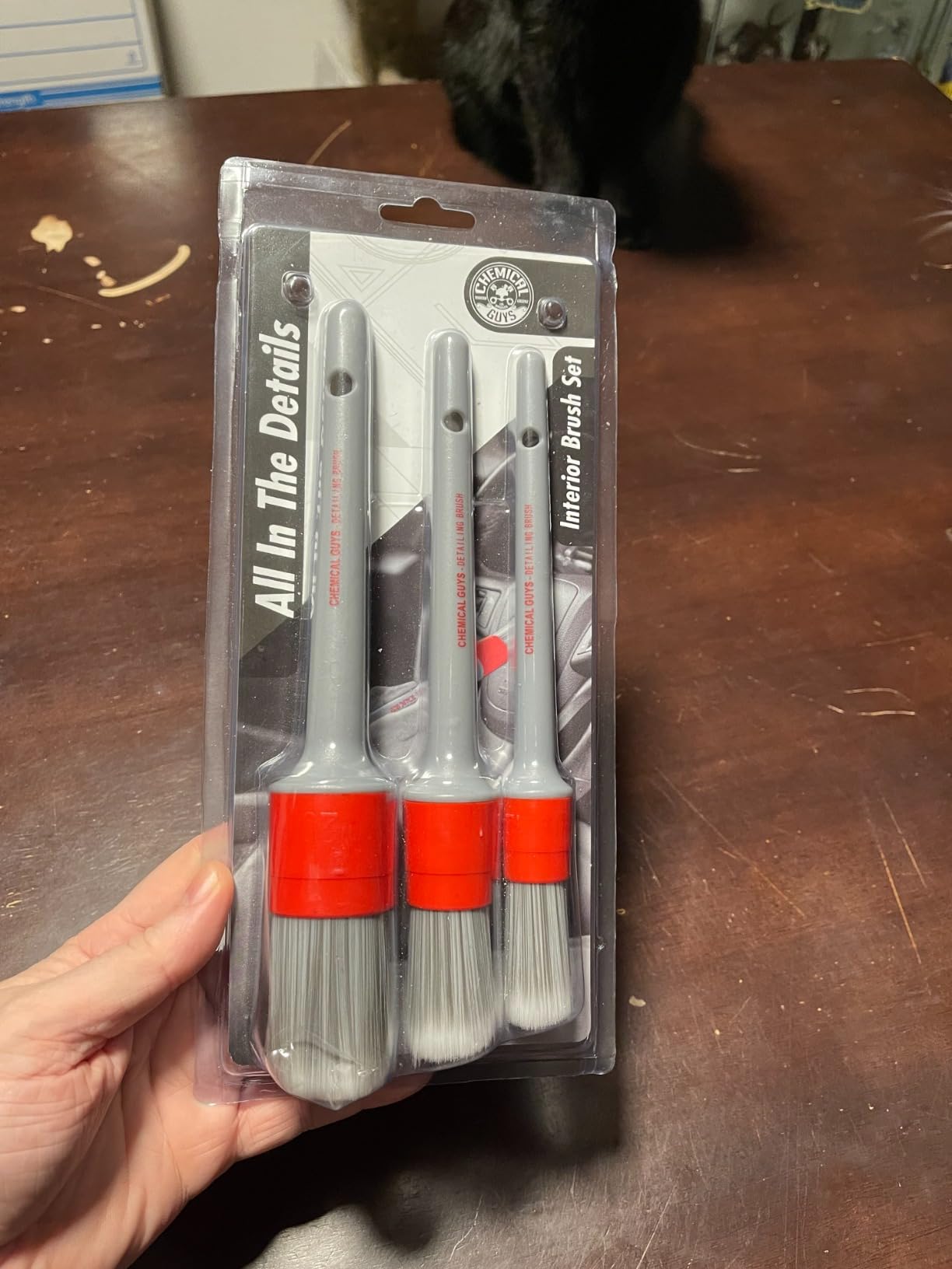 Chemical Guys, All in the Details Interior Detailing Brush Set, 3-Piece | Three soft, durable brushes reach vents, consoles, buttons and trim to lift dust and grime from tight spots customer photo 1
