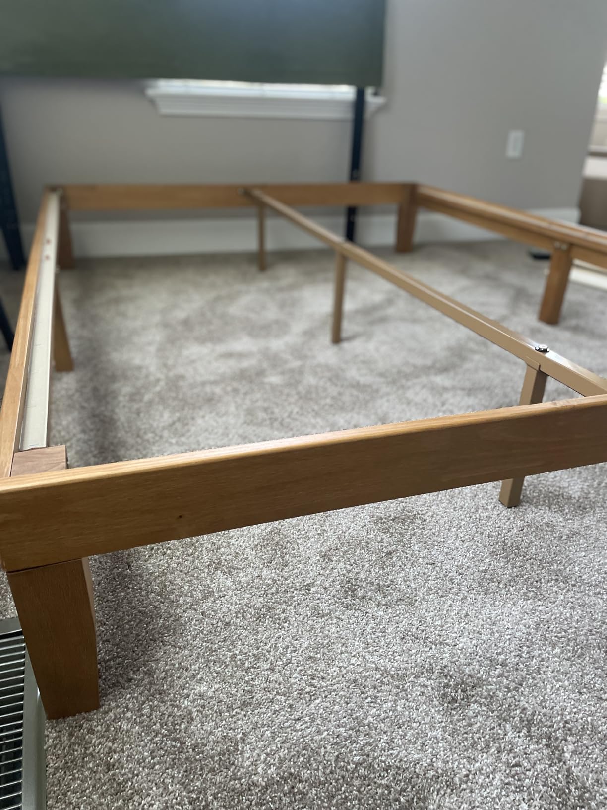Naturalista Classic - 12 Inch Solid Wood Platform Bed with Wooden Slats, No Box Spring Needed, Easy Assembly, Queen, Pine customer photo 1