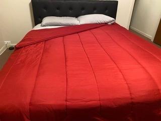 DHP Dakota Upholstered Platform Bed with Underbed Storage Drawers and Diamond Button Tufted Headboard and Footboard, No Box Spring Needed, Twin, White Faux Leather customer photo 1