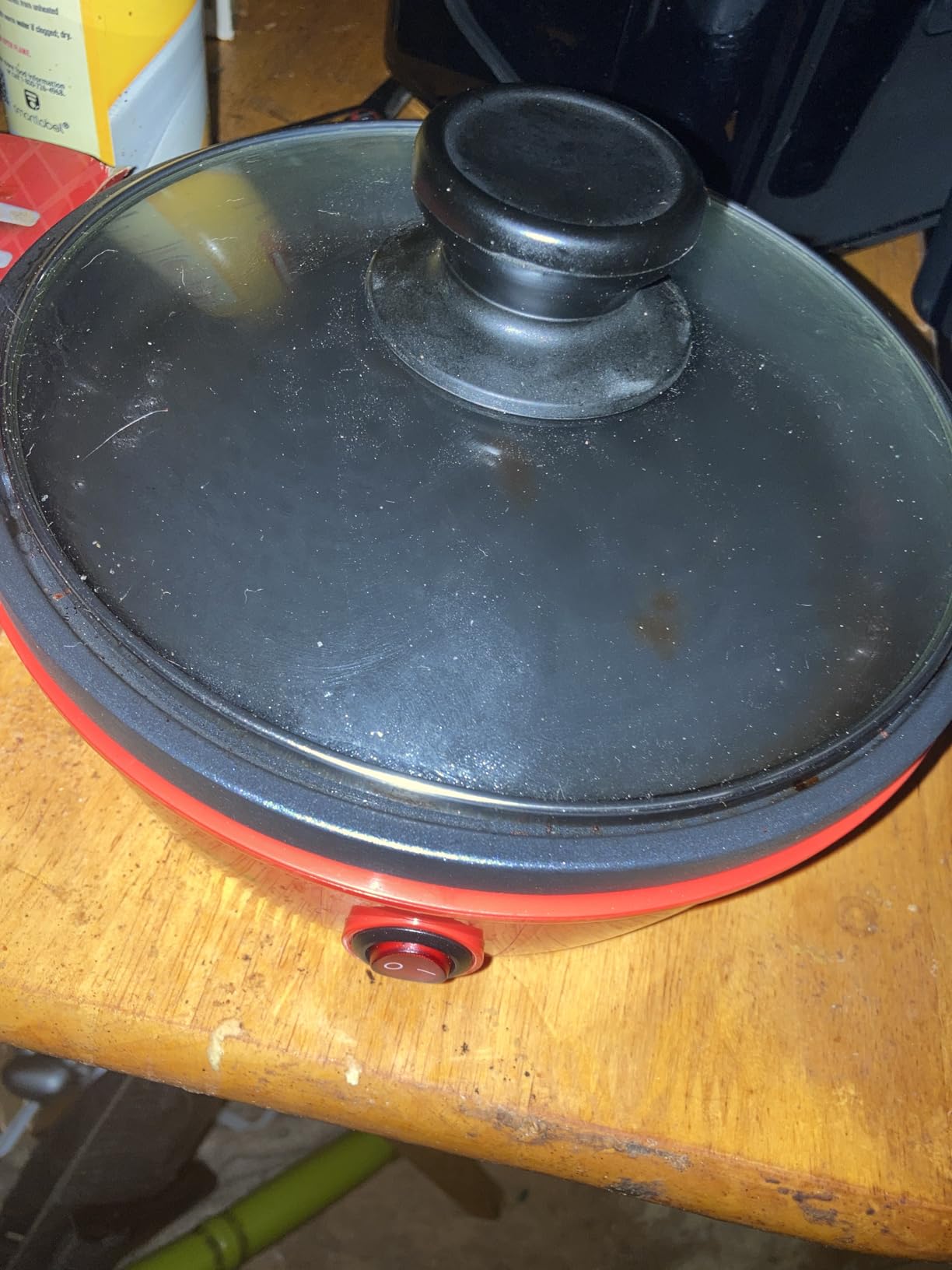 Elite Gourmet EGL-6101 Stir Fry Griddle Pan, 650W Non-Stick Skillet, Red | Rapid Heat-Up, Tempered Glass Lid for Easy Monitoring, Compact Personal-Size, Ideal for Pancakes & Eggs customer photo 2