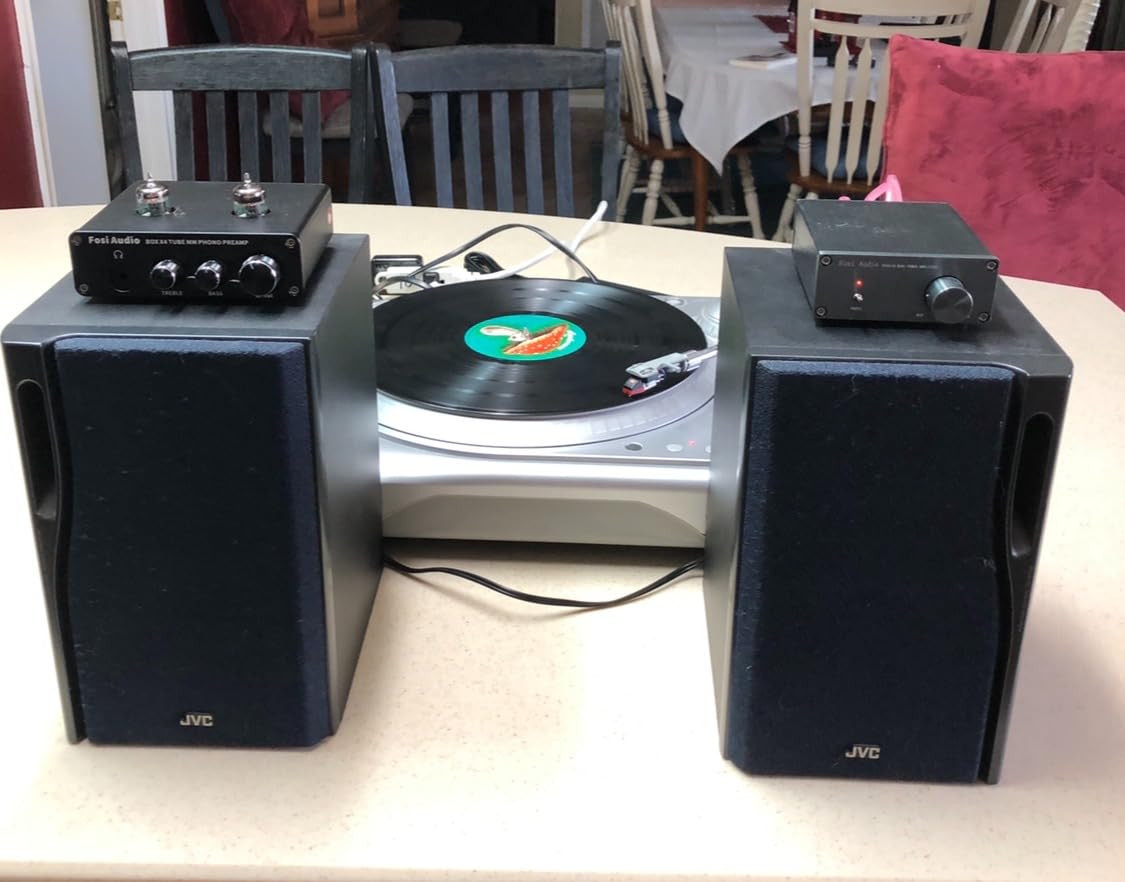 Box X4 Phono Preamp with Vacuum Tubes for MM Turntable Phonograph Record Player with Volume Bass Treble Control customer photo 2