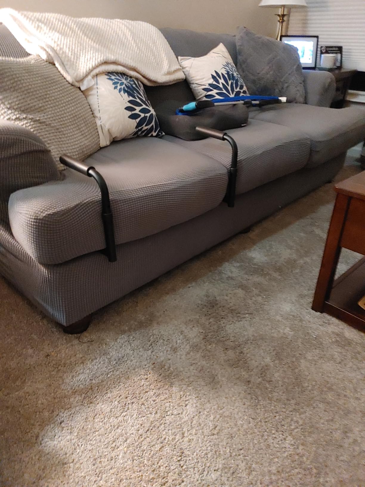 Vive Stand Assist - Mobility Standing Aid Rail for Couch, Chair | Assistance Handle for Patients, Elderly, Seniors and Disabled - Adjustable & Portable Safety Grab Bar for Sitting, Sofa, Home customer photo 1