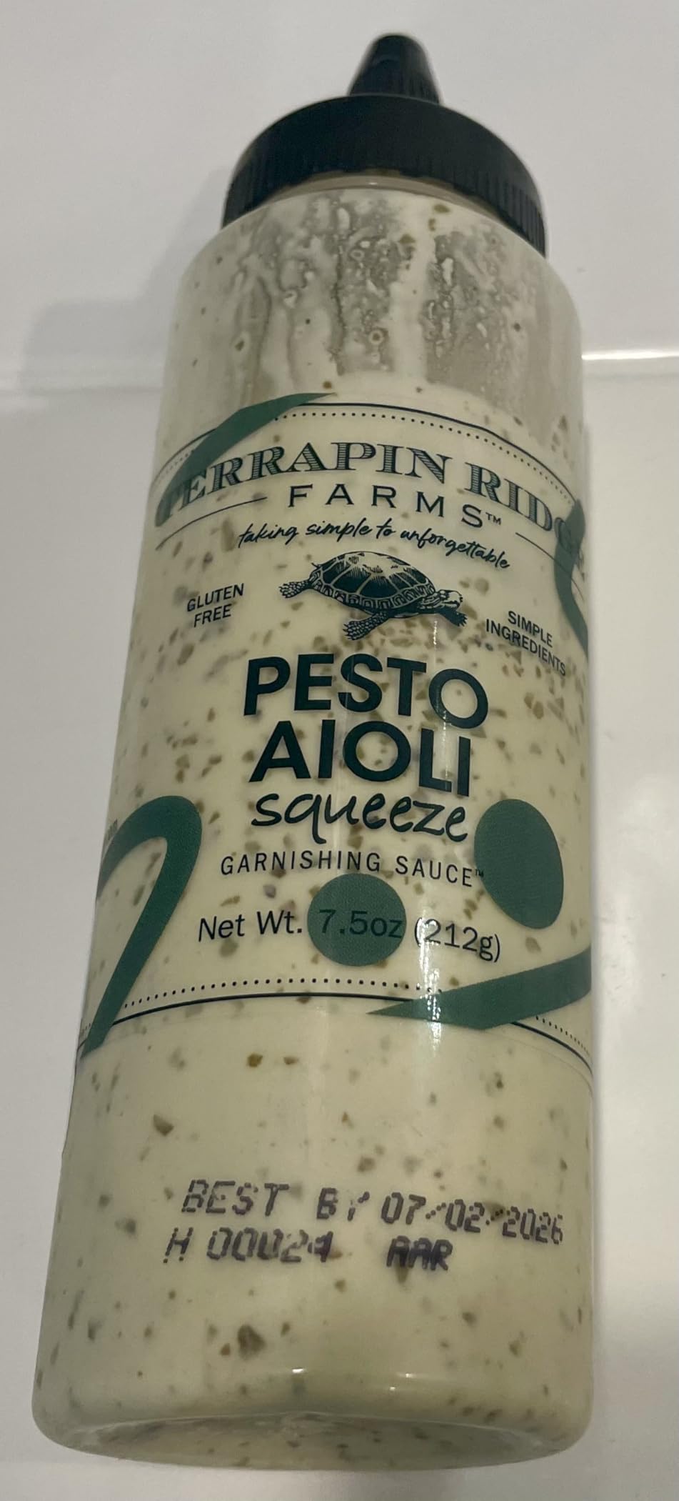 Terrapin Ridge Farms Pesto Aioli Garnishing Sauce, 7.5 oz customer photo 1
