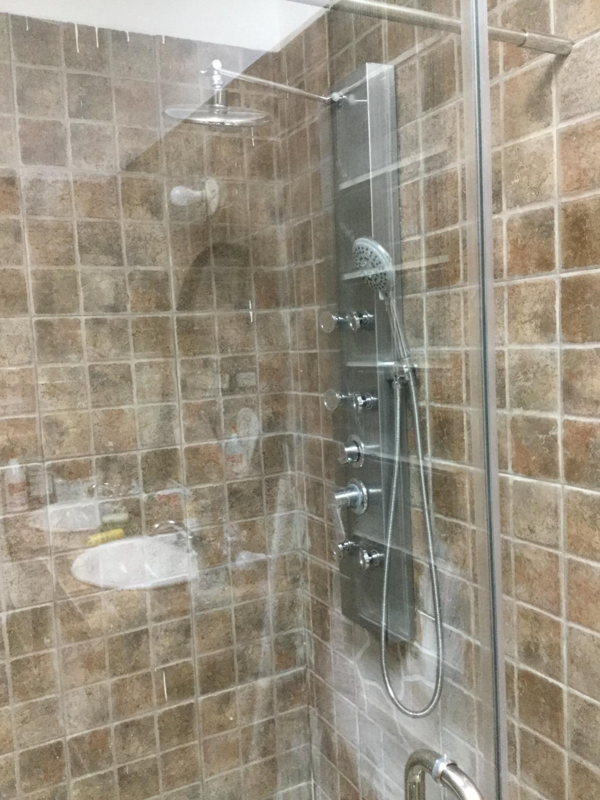ROVOGO Shower Panel Tower System With Adjustable Shower Head, Brushed | 6 Body Jets, Self-Cleaning Rain Shower and Handheld, Brass Shower Arm and Valves, Stainless Steel Shower Column, 47-1/4 Inch customer photo 2