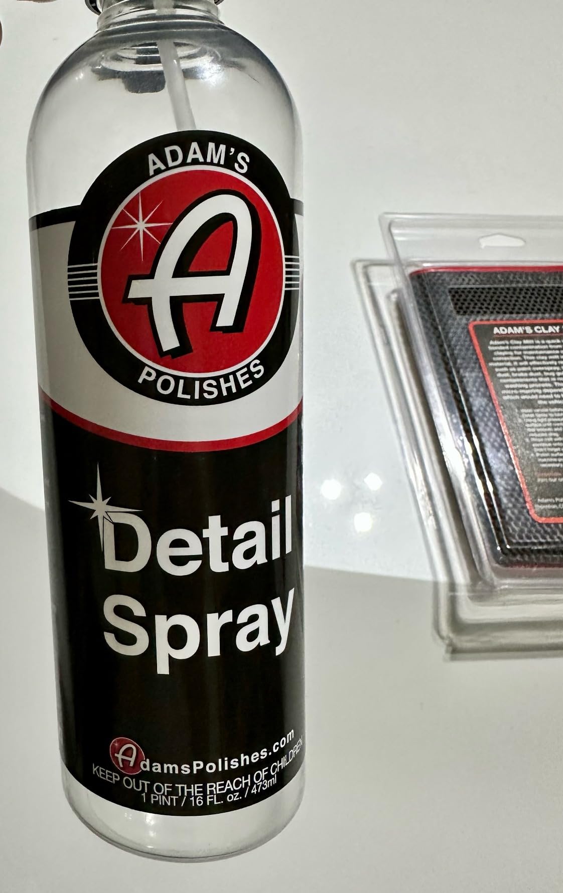 Adam's Clay Mitt Combo - Detail Spray Clay Lubricant for Medium Grade Clay for Car Detailing - Glove Quickly Removes Debris from Your Paint, Glass, Wheels, & More customer photo 2