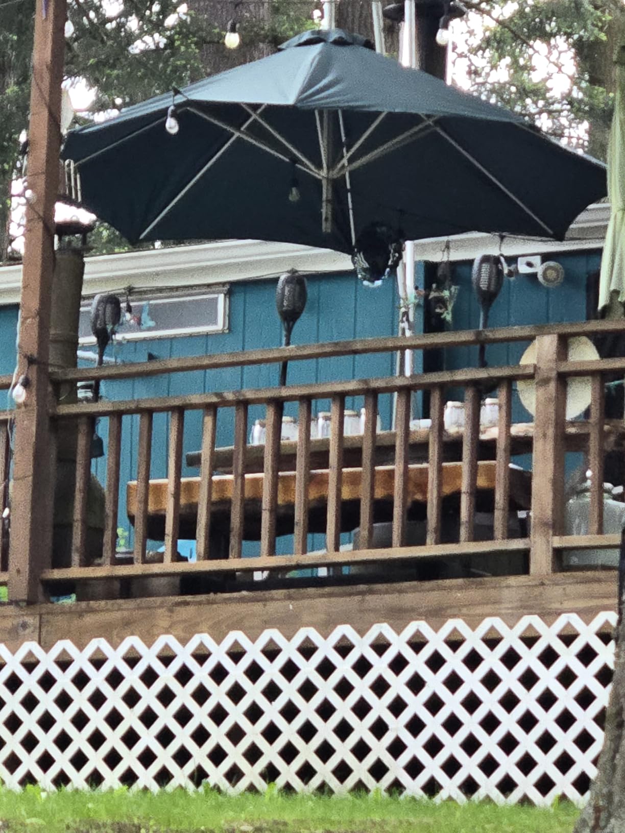 ABCCANOPY 9ft Outdoor Umbrella Replacement Top Suit 8 Ribs (Turquoise) - 1 Year No Fading, Blocks 95% Harmful Rays, Double-Stitch Seams, Easy Install & Storage, Canopy Only, Ideal for Patio, Garden customer photo 1