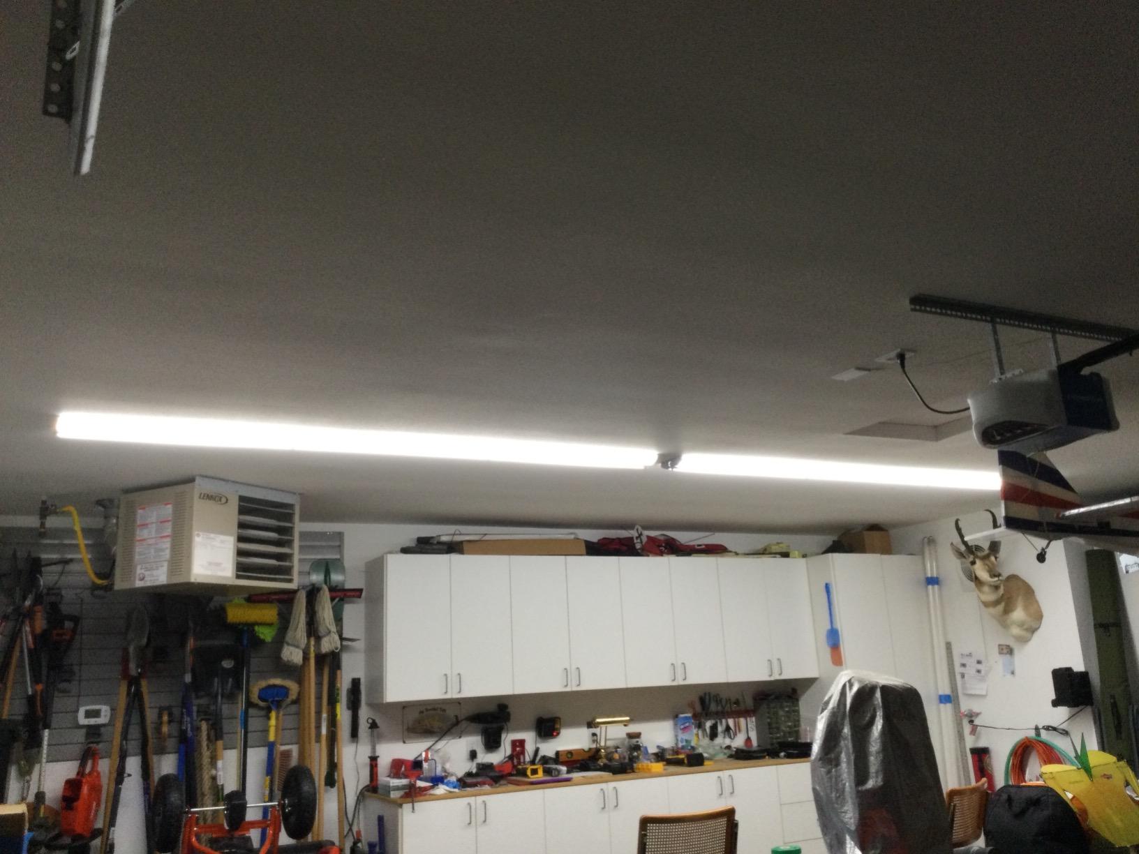 ANTLUX 110W 8FT LED Wraparound Ultra Slim Strip Lights, 12600LM, 5000K, 8 Foot LED Garage Shop Lights, Flush Mount Warehouse Office Ceiling Lighting Fixture, Fluorescent Tube Replacement, 2 Pack customer photo 1