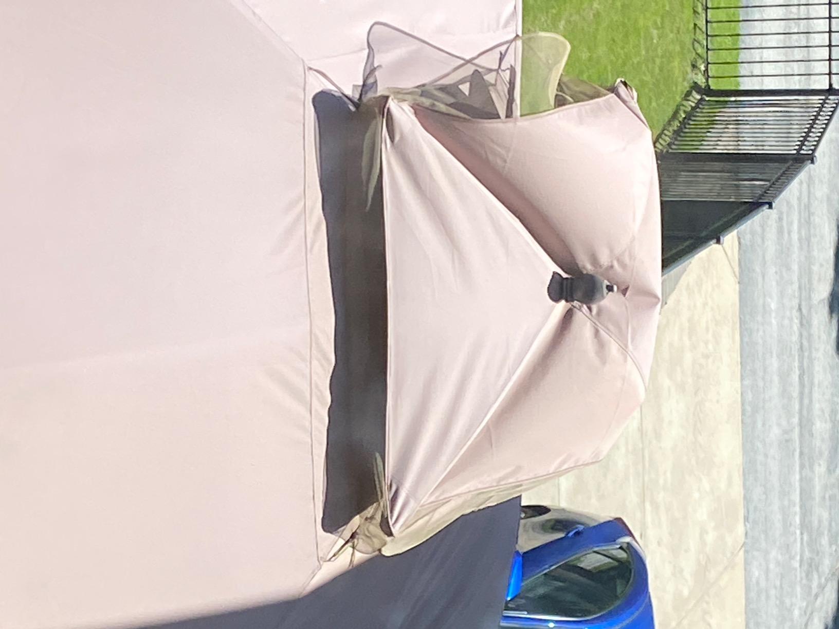 Eurmax USA High Performance Replacement Canopy Top for Lowe's Allen Roth Heavy Duty Gazebo Roof Gazebo Top with Air Vent 10X12 Cover #GF-12S004B-1, Replacement Top Only (Khaki) customer photo 1