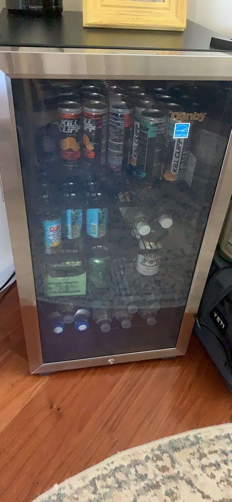 Danby DBC117A1BSSDB-6 117 Can Beverage Center, 3.1 Cu.Ft. Freestanding Drinks Refrigerator for Basement, Dining, Living Room-Bar Fridge Perfect for Beer, Pop, Water, Black/Grey customer photo 1