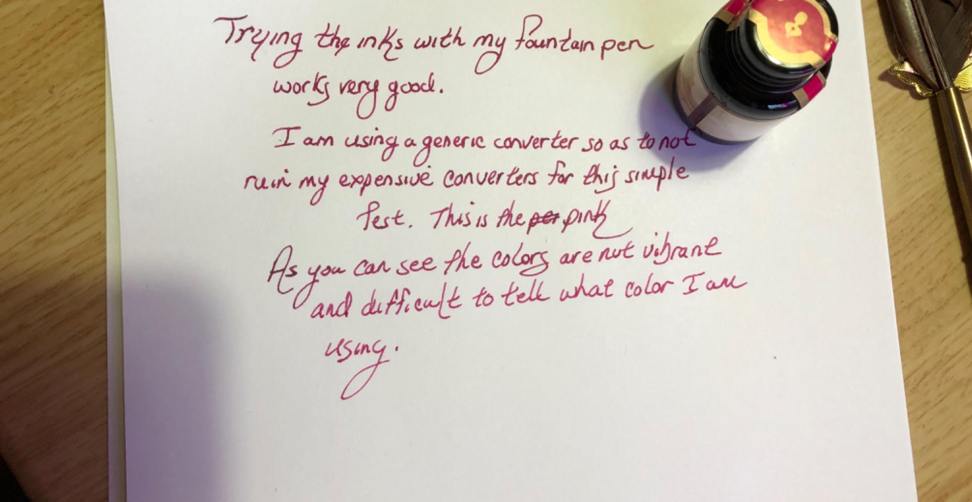 Dip Pen Ink, 10 Colors Fountain Dip Pen Ink Set Non-Carbon Drawing Writing Art Craft Dip Inks Bottles, 20cc Bottle 10 Colors Set LL-710 customer photo 1