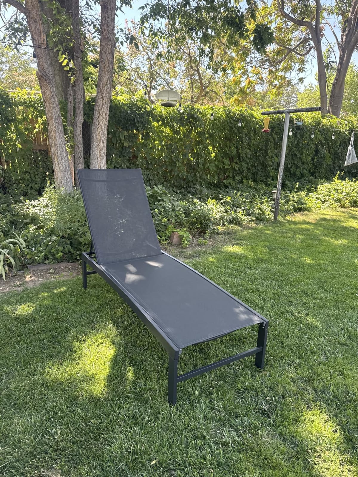 Crestlive Products Lounge Chair Outdoor Set of 2, Metal Pool Chaise Lounge Chairs, Adjustable Five-Position Tanning Recliner, All Weather for Patio, Beach, Yard, Pool (Beige) customer photo 1