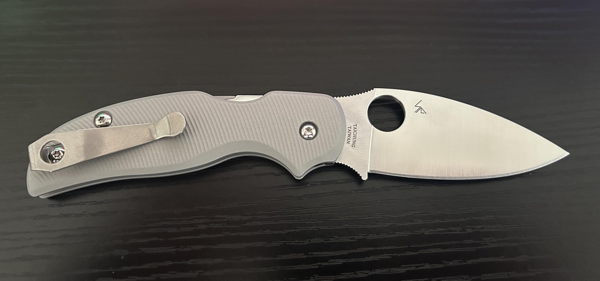 Spyderco Sage 5 Lightweight Folding Pocket Knife, PlainEdge | Black, 7.13