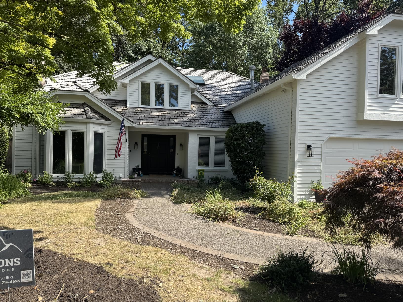 MAXvolador Outdoor Wall Light Fixture, Exterior Waterproof Wall Lantern | Porch Wall Sconce Black, Anti-Rust, E26 Socket, Clear Glass, Outside Wall Mount Light, Front Door Lighting for Patio Garage customer photo 1