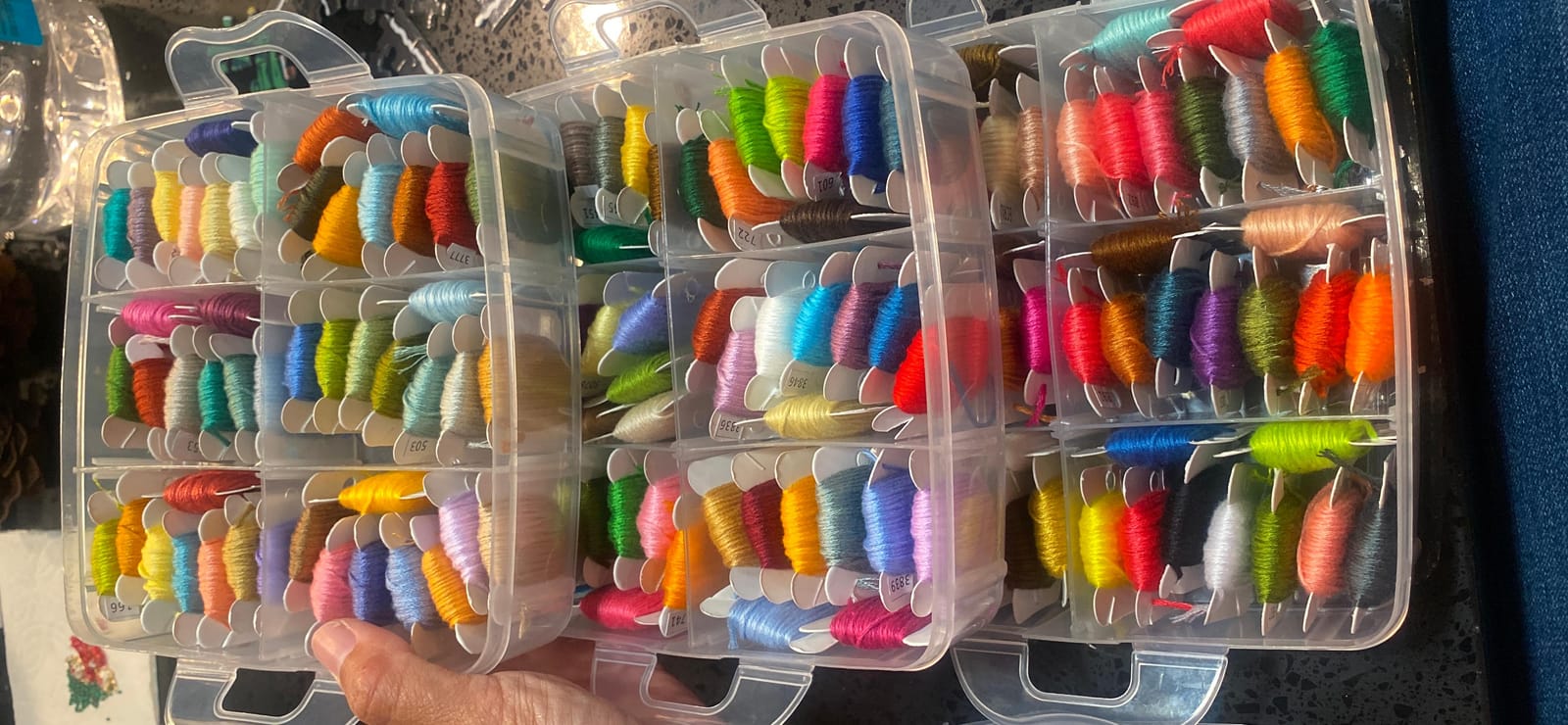 JUPEAN 156 PCS Punch Needle Kit Punch Needle Embroidery Kit Needle Punch | Punch Needle Kits Adults Beginner with 110 PCS Embroidery Floss, Punch Needles Kit for Beginners customer photo 2